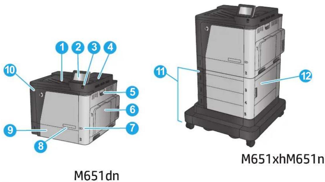 HP Color LaserJet Enterprise M651dn - Product views - 1