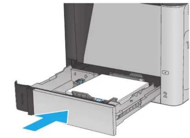 HP Color LaserJet Enterprise M651dn - Clear jams in Tray 2 and the 500-sheet trays - 4