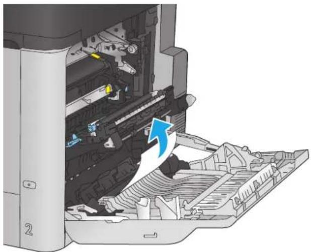 HP Color LaserJet Enterprise M651dn - Clear jams in Tray 2 and the 500-sheet trays - 9