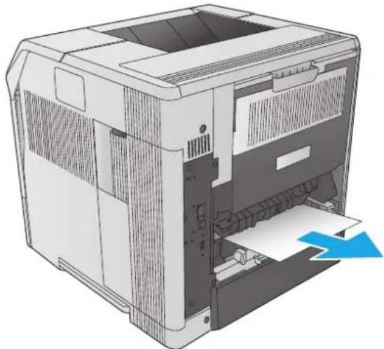 HP LaserJet Enterprise M604n - Clear paper jams in the duplexer - 2