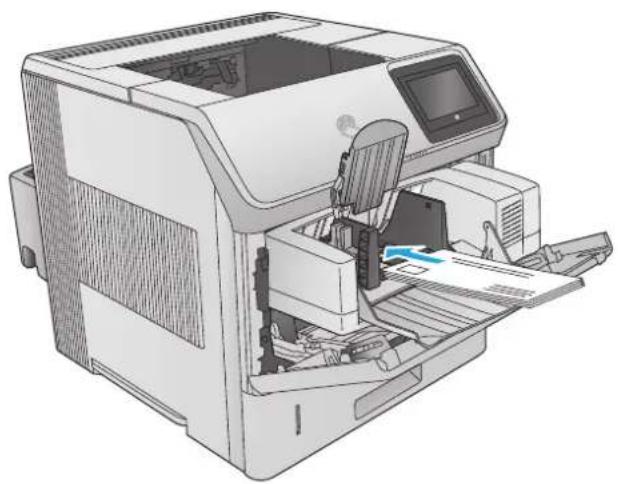 HP LaserJet Enterprise M604n - Envelope orientation - 2