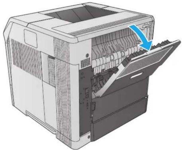 HP LaserJet Enterprise M604n - Clear paper jams in the fuser area - 4
