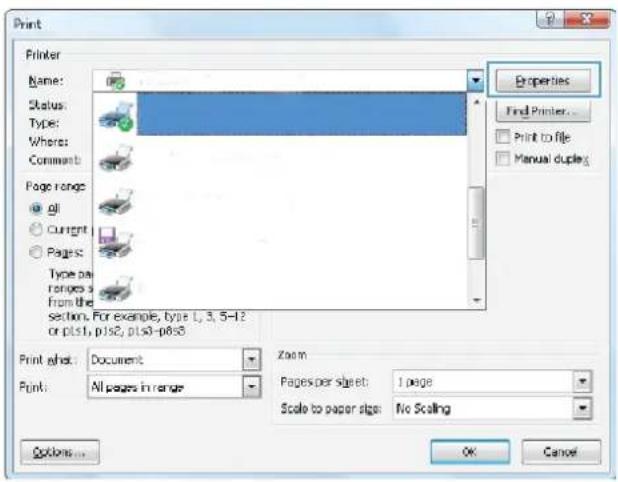 HP LaserJet Enterprise M604n - How to print (Windows) - 1