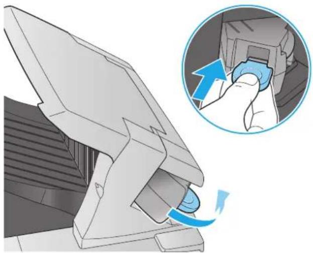 HP LaserJet Enterprise M604n - Remove and replace the staple cartridge - 2