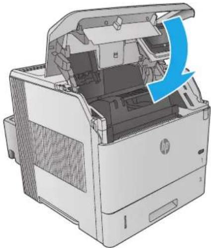 HP LaserJet Enterprise M604n - Clear paper jams in the toner-cartridge area - 7