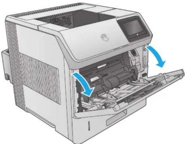 HP LaserJet Enterprise M604n - Clear paper jams in the toner-cartridge area - 2