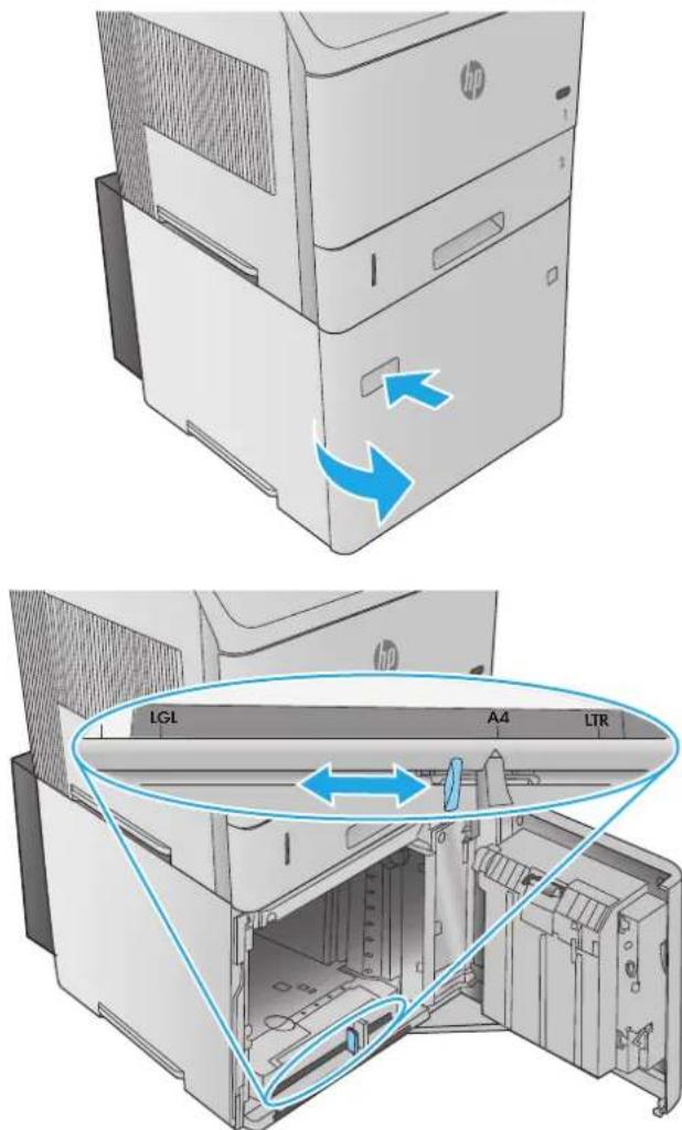 HP LaserJet Enterprise M604n - Load the tray - 1