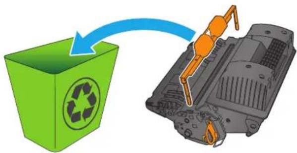 HP LaserJet Enterprise M604n - Remove and replace the cartridge - 4