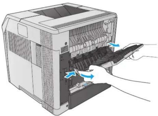 HP LaserJet Enterprise M604n - Clear paper jams in the fuser area - 5