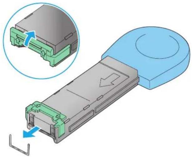 HP LaserJet Enterprise M604n - Clear staple jams in the stapler/stacker - 2