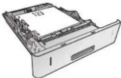 HP LaserJet Enterprise M604n - Tray 2 and the 500-sheet trays paper orientation - 2