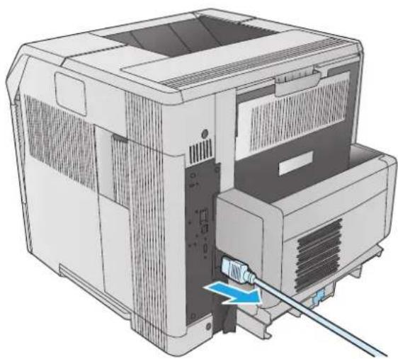 HP LaserJet Enterprise M604n - Clear paper jams in the fuser area - 2