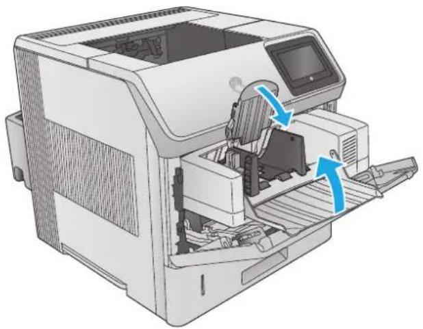 HP LaserJet Enterprise M604n - Clear paper jams in the envelope feeder - 1