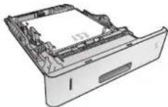 HP LaserJet Enterprise M604n - Tray 2 and the 500-sheet trays paper orientation - 1