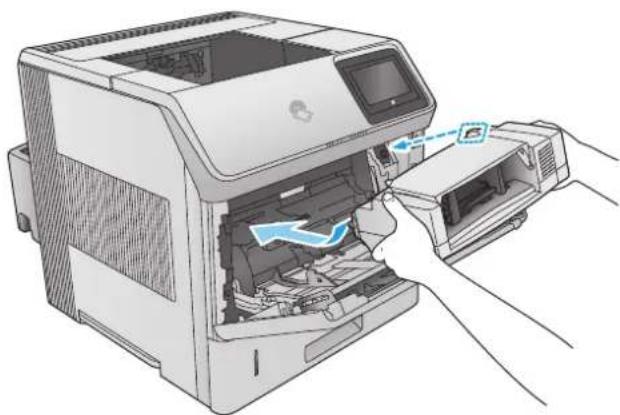 HP LaserJet Enterprise M604n - Clear paper jams in the envelope feeder - 5