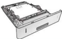 HP LaserJet Enterprise M604n - Tray 2 and the 500-sheet trays paper orientation - 3