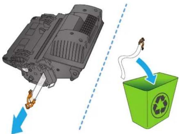HP LaserJet Enterprise M604n - Remove and replace the cartridge - 5