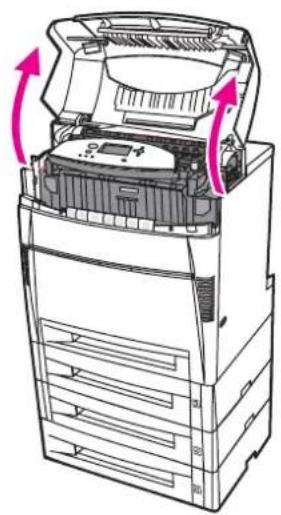HP Color LaserJet 5550hdn - Jam in Tray 1, 2, 3, 4, or 5 - 1