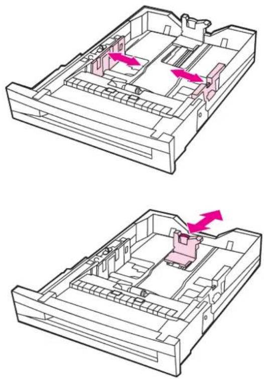 HP Color LaserJet 5550hdn - Loading undetectable/standard size media into Trays 2, 3, 4, and 5 - 2