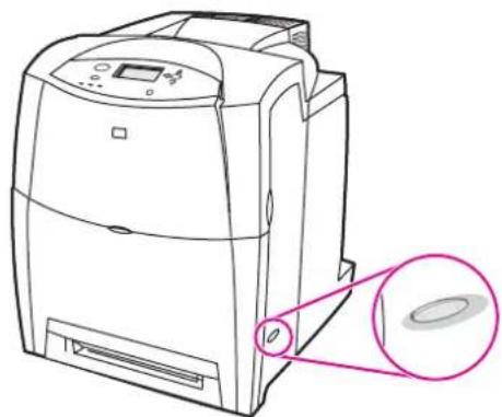 HP Color LaserJet 5550hdn - To install an HP Jetdirect print server card - 1