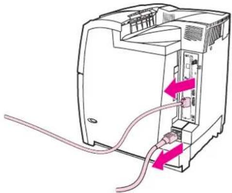 HP Color LaserJet 5550hdn - To install an HP Jetdirect print server card - 2