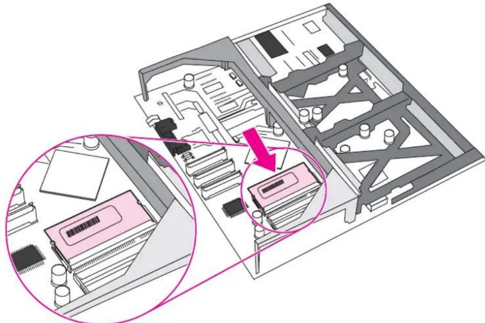HP Color LaserJet 5550hdn - To install DDR memory DIMMs - 9