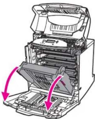 HP Color LaserJet 5550hdn - Jam in paper input path or paper path - 3