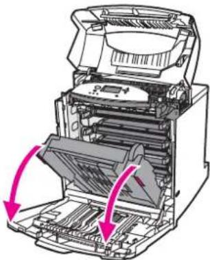 HP Color LaserJet 5550hdn - To change the print cartridge - 3