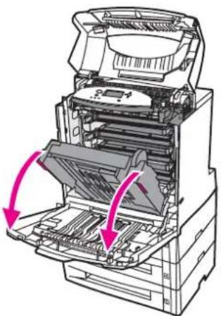 HP Color LaserJet 5550hdn - Jam in Tray 1, 2, 3, 4, or 5 - 3
