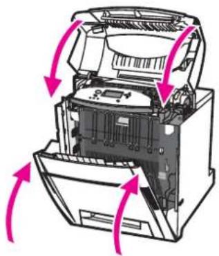 HP Color LaserJet 5550hdn - To clean the static discharge comb - 7