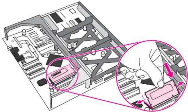 HP Color LaserJet 5550hdn - To install DDR memory DIMMs - 6