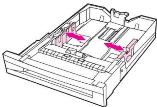 HP Color LaserJet 5550hdn - Loading detectable media into Trays 2, 3, 4, and 5 - 3