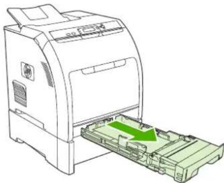 HP Color LaserJet 3600N - Jam in tray 2 or tray 3 - 2