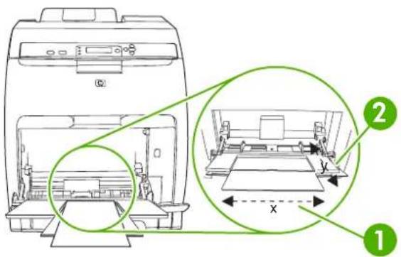 HP Color LaserJet 3600N - Configuring tray 1 for custom paper - 1