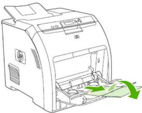 HP Color LaserJet 3600N - Loading paper into tray 1 - 5