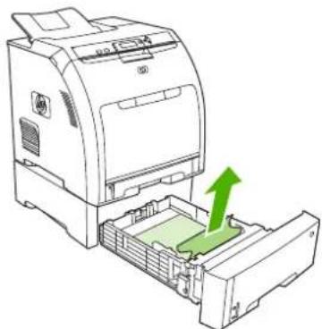 HP Color LaserJet 3600N - Jam in tray 2 or tray 3 - 1