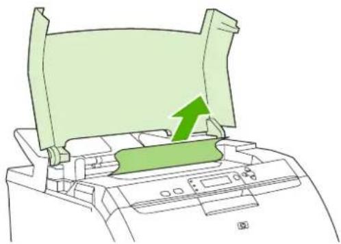 HP Color LaserJet 3600N - Jam inside the fuser area (top cover) - 2