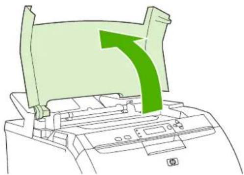 HP Color LaserJet 3600N - Jam inside the fuser area (top cover) - 1