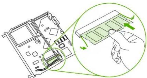 HP Color LaserJet 3600N - To install memory and font DIMMs - 5