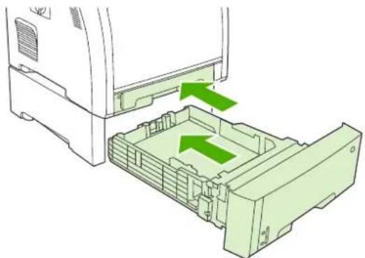 HP Color LaserJet 3600N - Jam in tray 2 or tray 3 - 5