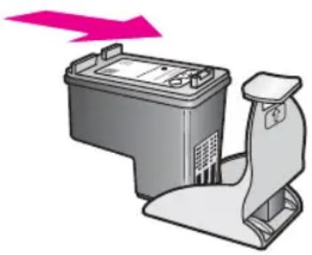 HP PSC 1610v - To insert a print cartridge into the print cartridge protector - 1