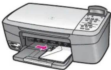 HP PSC 1610v - To load envelopes - 2
