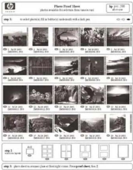 HP PSC 1610v - Complete the proof sheet - 2