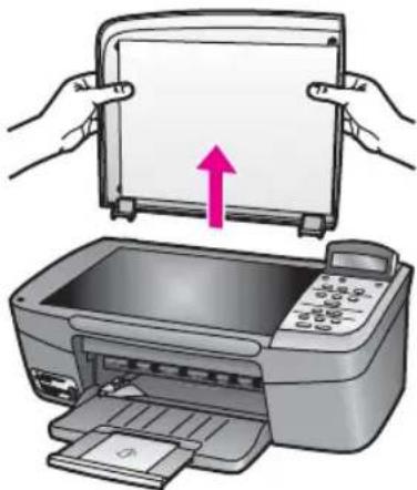 HP PSC 1610v - To load an original on the glass - 4