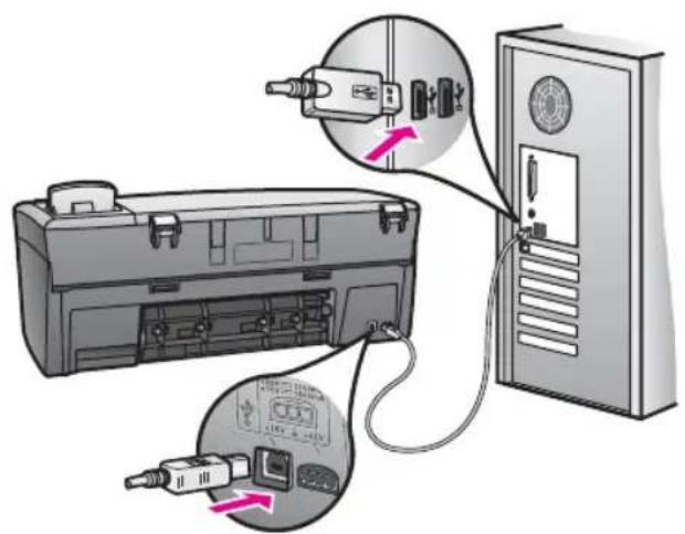 HP PSC 1610v - My USB cable is not connected - 2