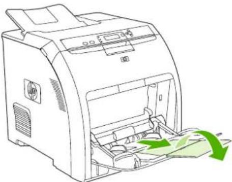 HP Color LaserJet CP3505N - Load paper in tray 1 - 5