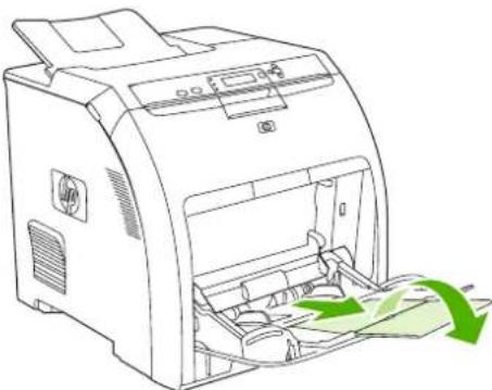 HP Color LaserJet CP3505N - Load envelopes in tray 1 - 4
