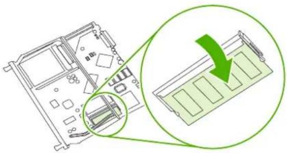 HP Color LaserJet CP3505N - Install memory DIMMs - 7