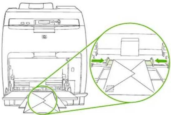 HP Color LaserJet CP3505N - Load envelopes in tray 1 - 7