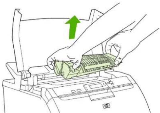 HP Color LaserJet CP3505N - Fuser area (top cover) - 5